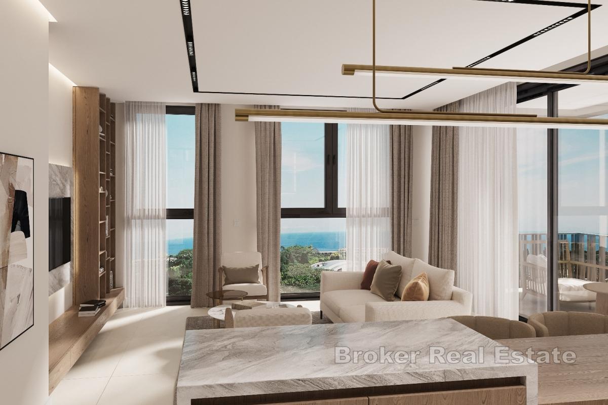 Dvoupokojový penthouse s výhledem na moře