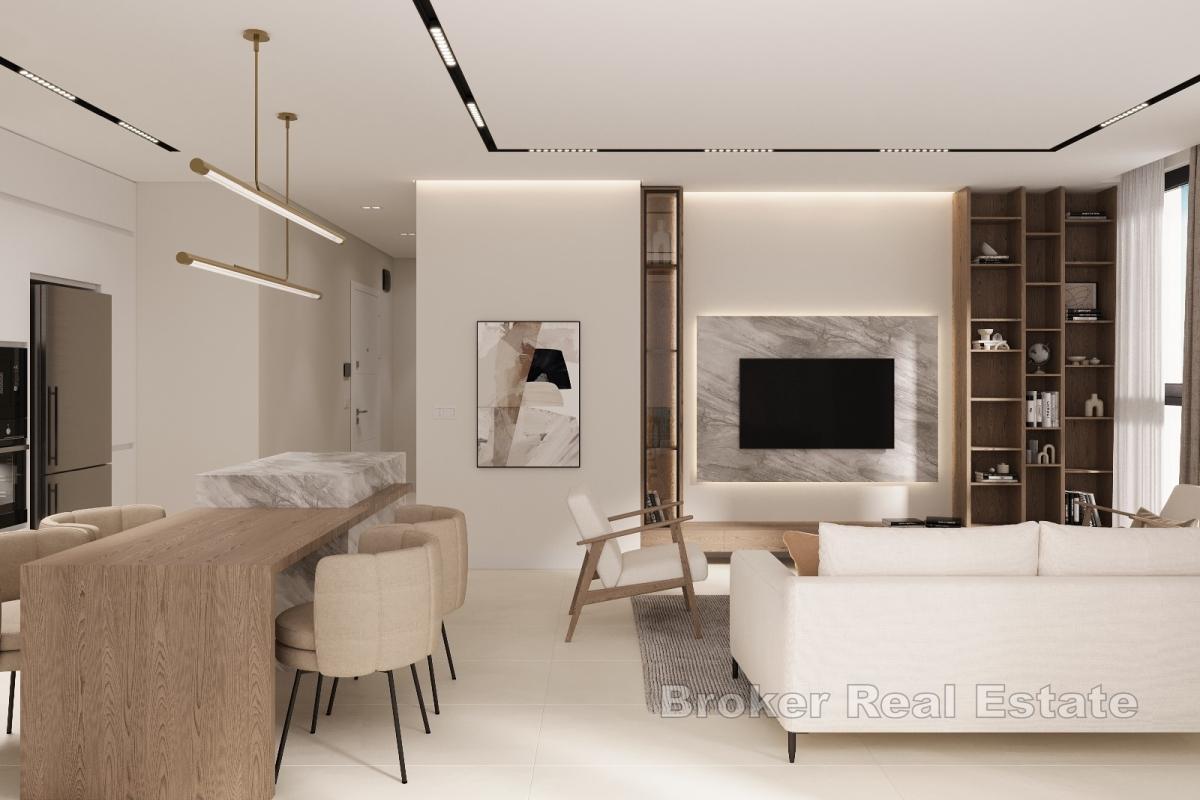 Dvosoban penthouse apartman s pogledom na more