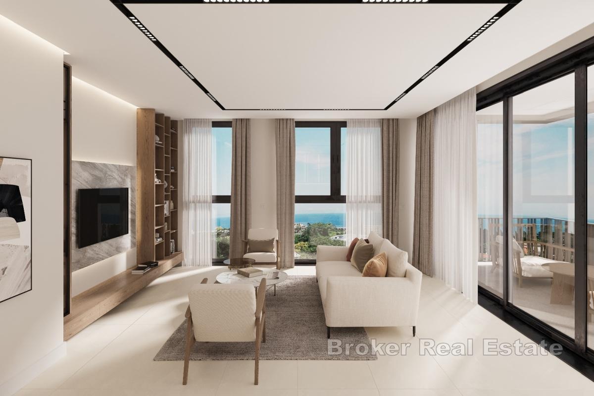 Dvosoban penthouse apartman s pogledom na more