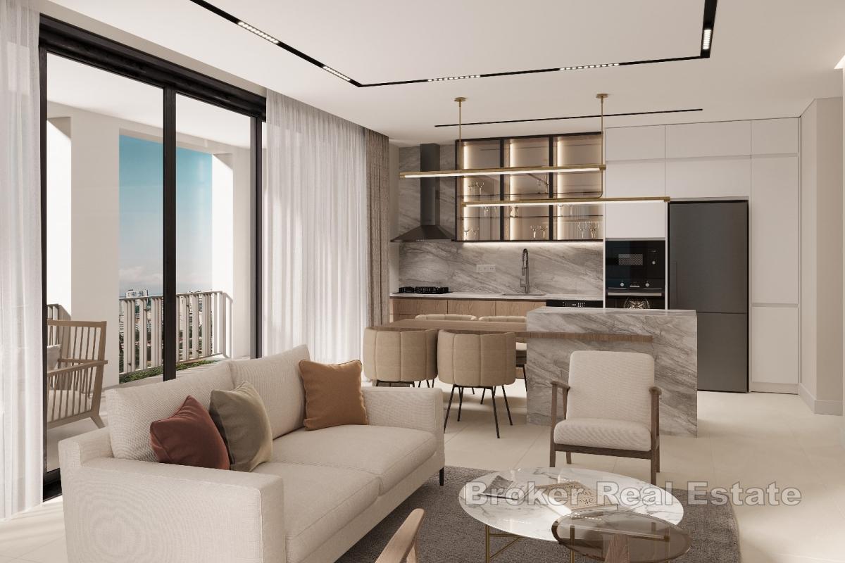 Dvosoban penthouse apartman s pogledom na more