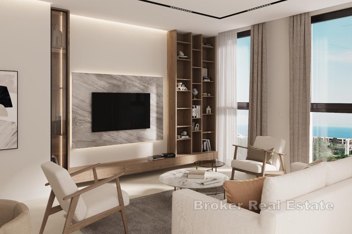 Dvosoban penthouse apartman s pogledom na more