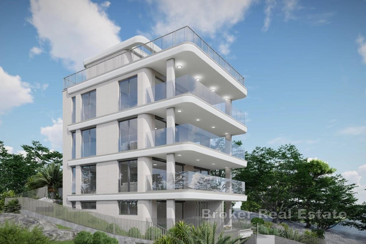 Moderní dvoupokojový apartmán se zahradou v první řadě u moře