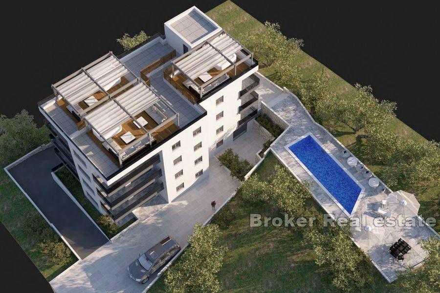 Modern apartments in a new building