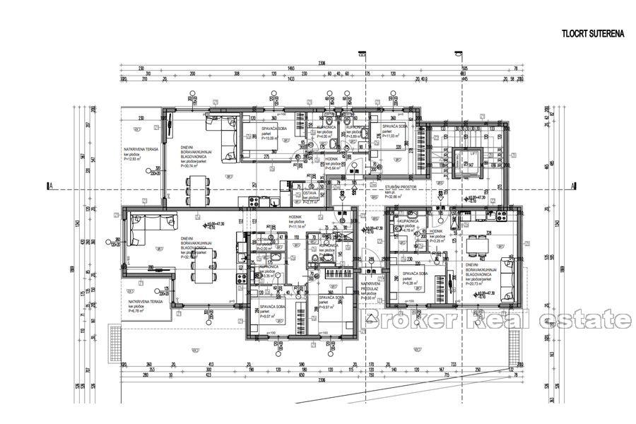 Appartements modernes dans un nouveau bâtiment