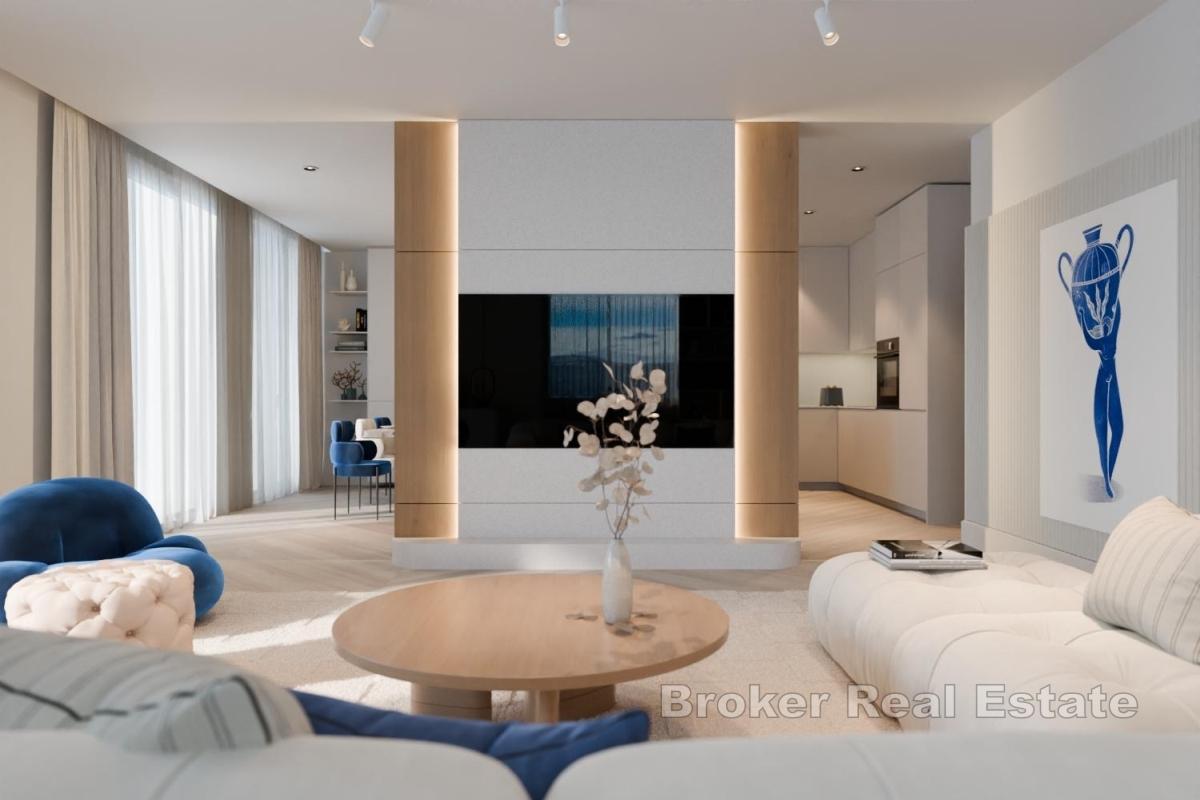 Luxusní třípokojový penthouse apartmán s výhledem na moře