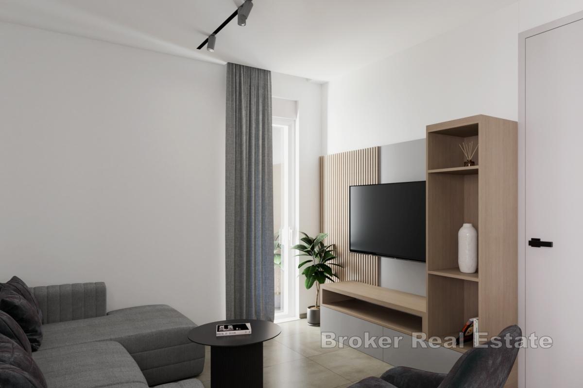 Nowoczesny apartament z dwiema sypialniami i ogrodem
