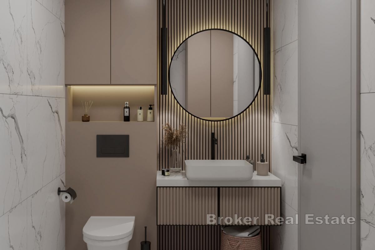 Nowoczesny apartament z dwiema sypialniami i ogrodem