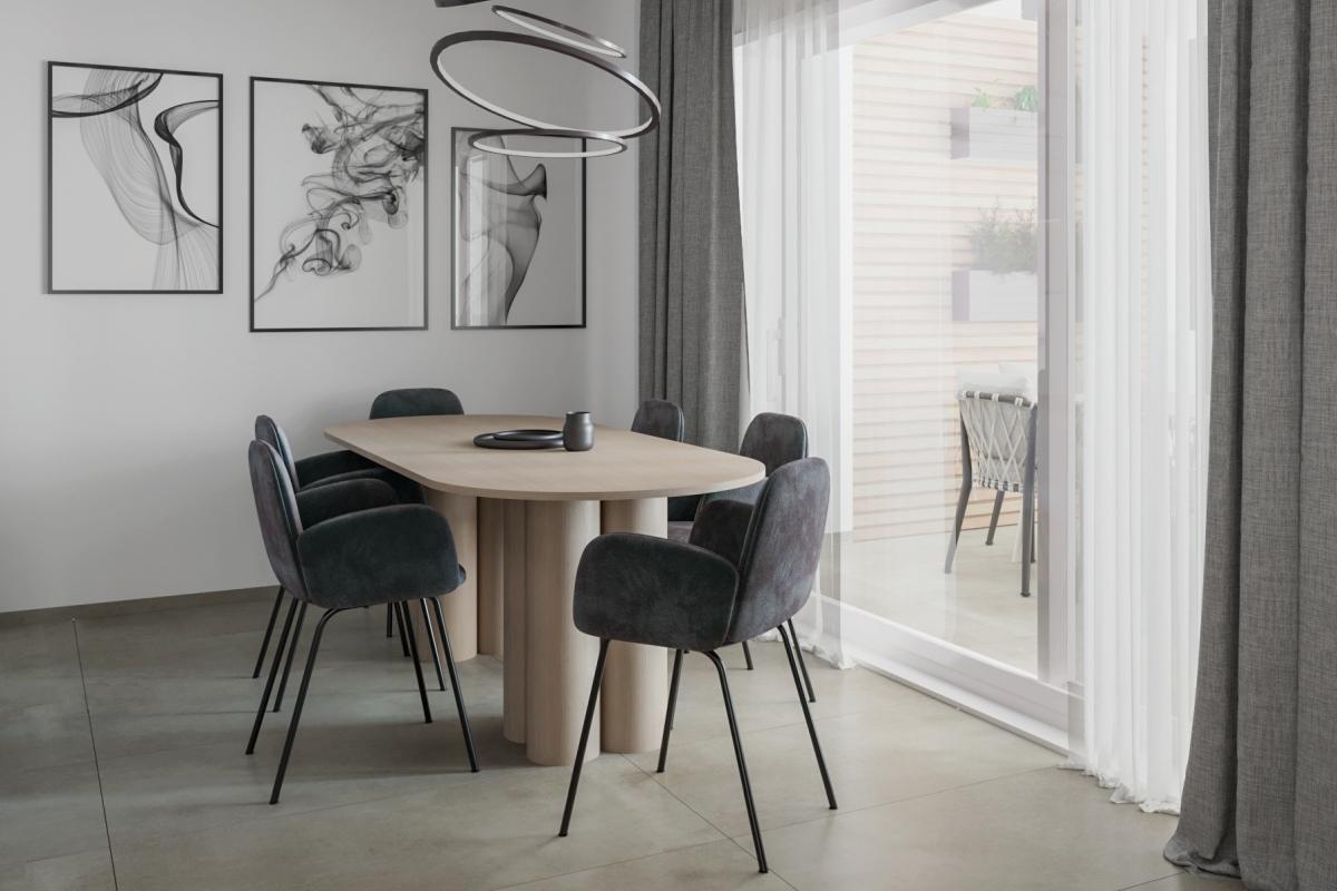 Moderne ettroms leilighet med hage