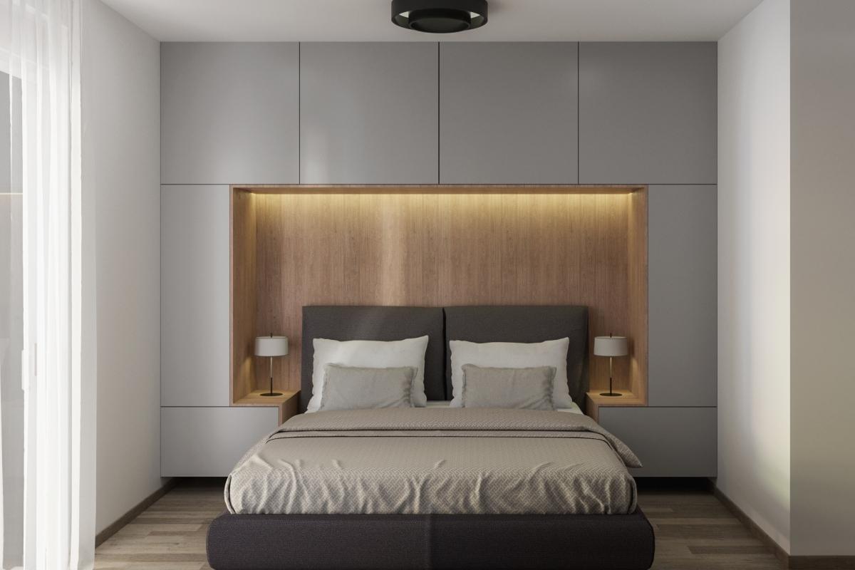 Moderno appartamento con due camere da letto e balcone