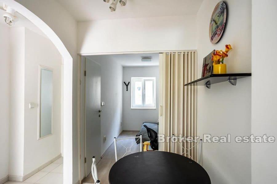 Stone house in the center with a courtyard