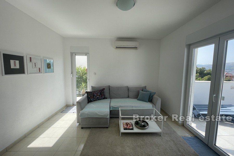 Moderní dvoupokojový apartmán s výhledem na moře