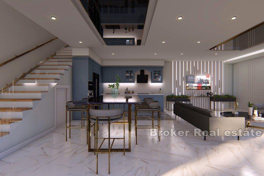 Kompleks willi z widokiem na morze