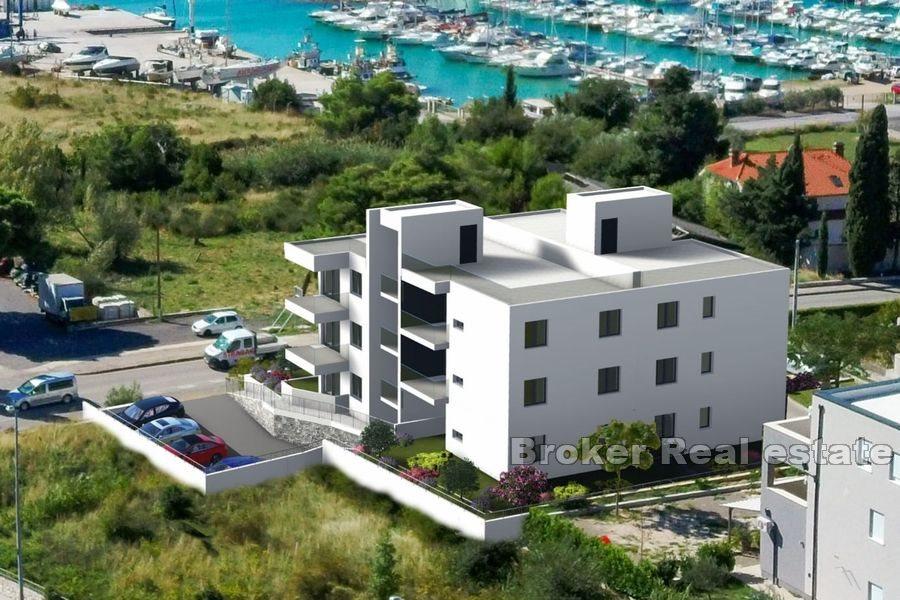 Newly built apartments near the sea