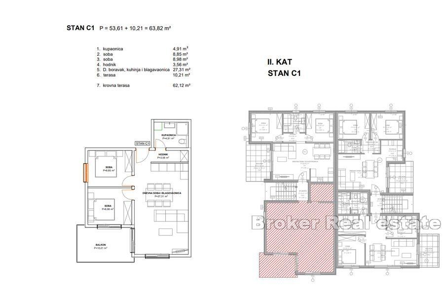 Newly built apartments near the sea