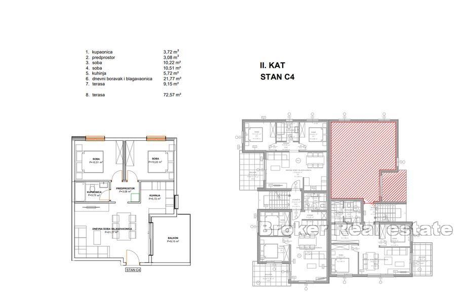 Nově postavené apartmány v blízkosti moře