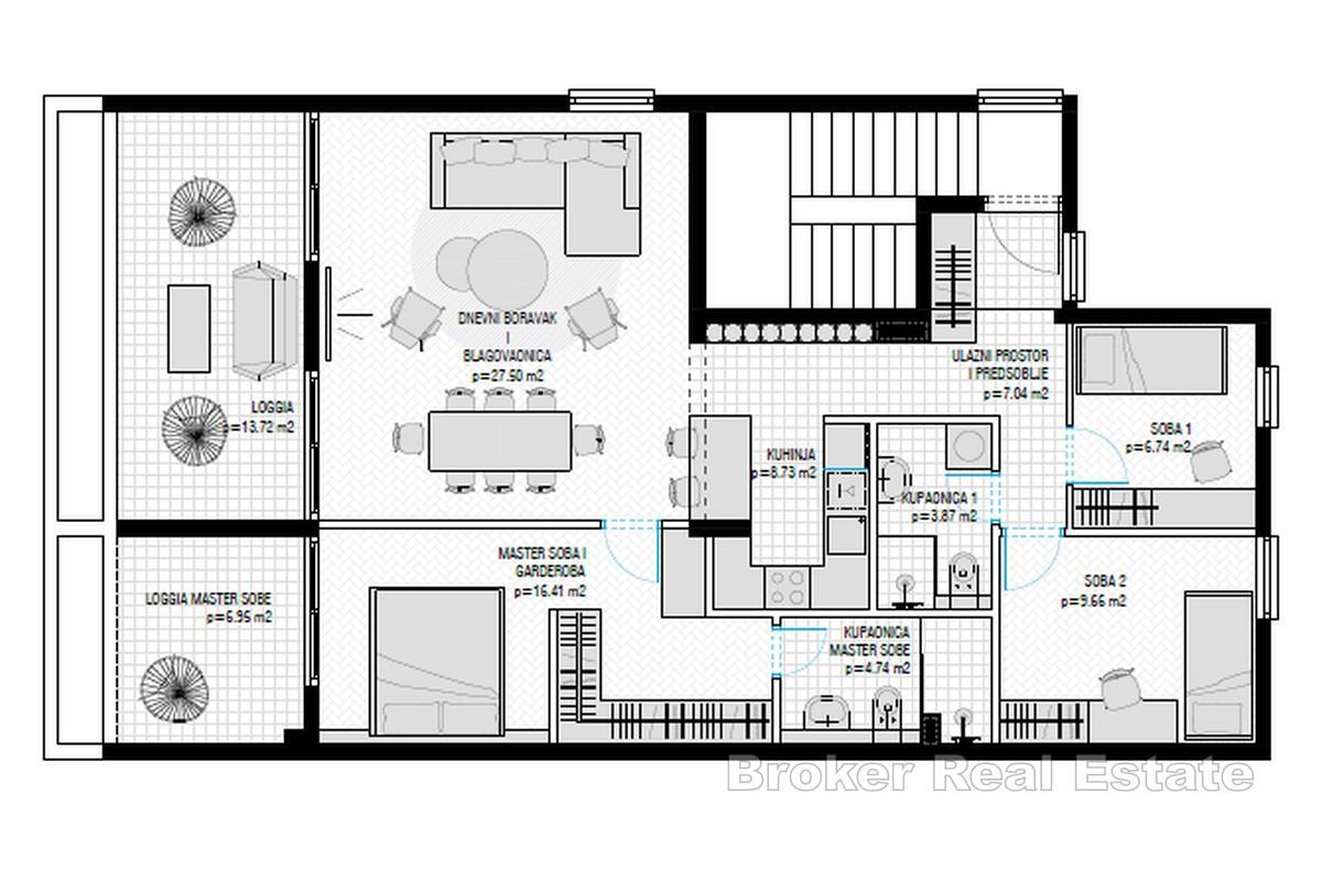 Apartmán s výhledem na moře