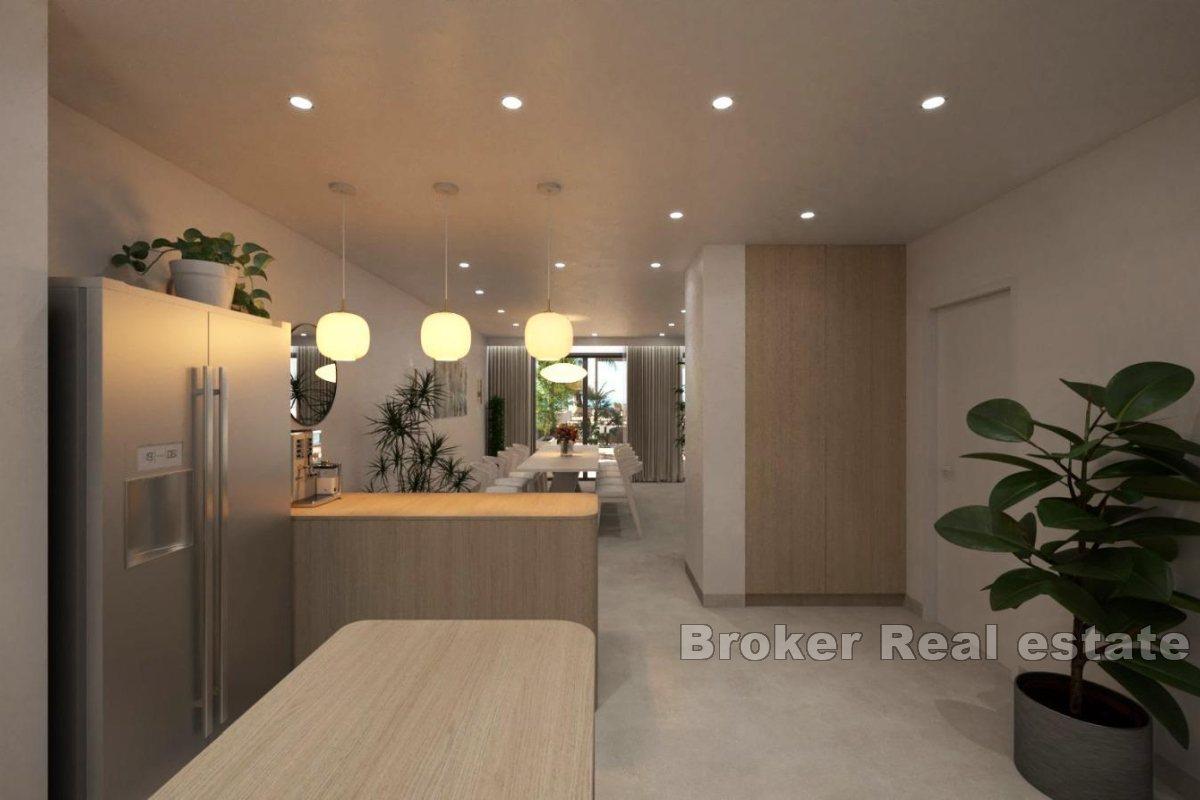 Two-story apartment, first row to the sea