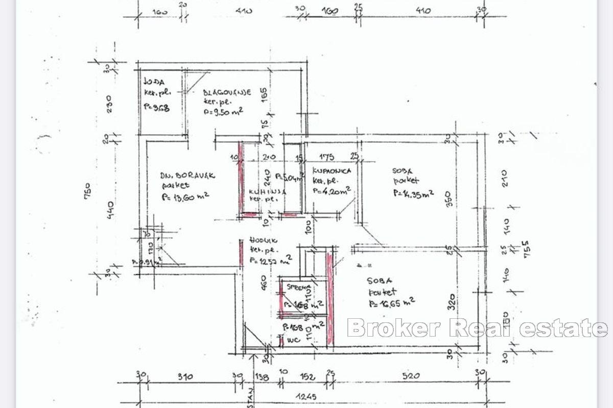 Просторная квартира с прекрасным видом на море