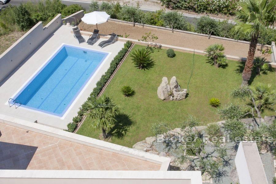 Strožanac, apartmán s bazénem a výhledem na moře