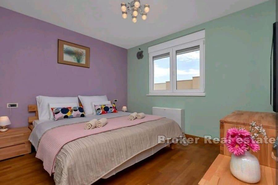 Spacious three-room apartment with a sea view