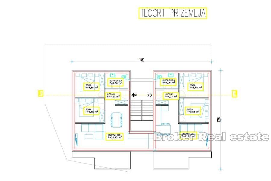 Dvosobni apartmani sa pogledom na more