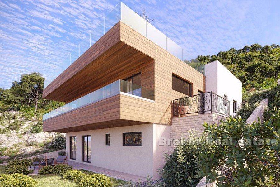 Moderne Villa mit offenem Meerblick