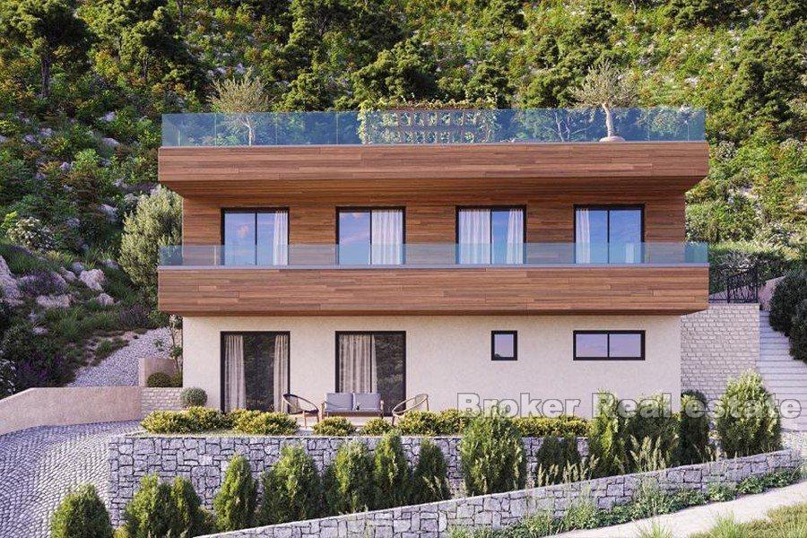 Moderní vila s otevřeným výhledem na moře