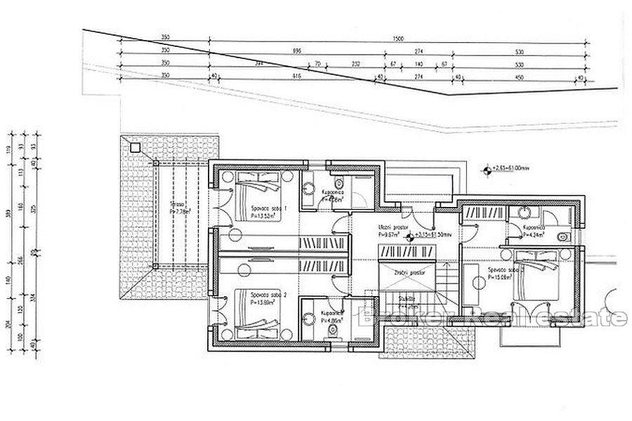 Dom z widokiem na basen i morze