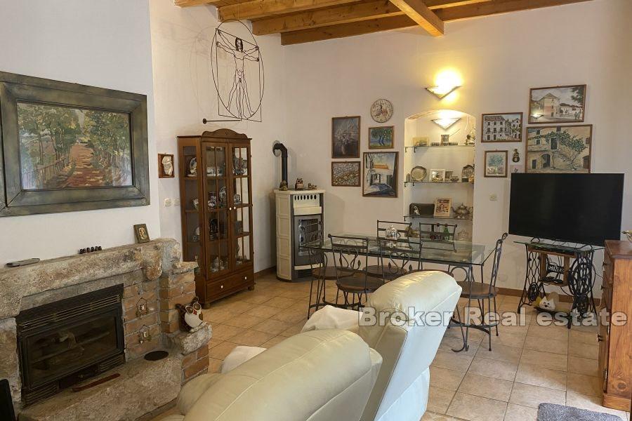 House in the center of a small town