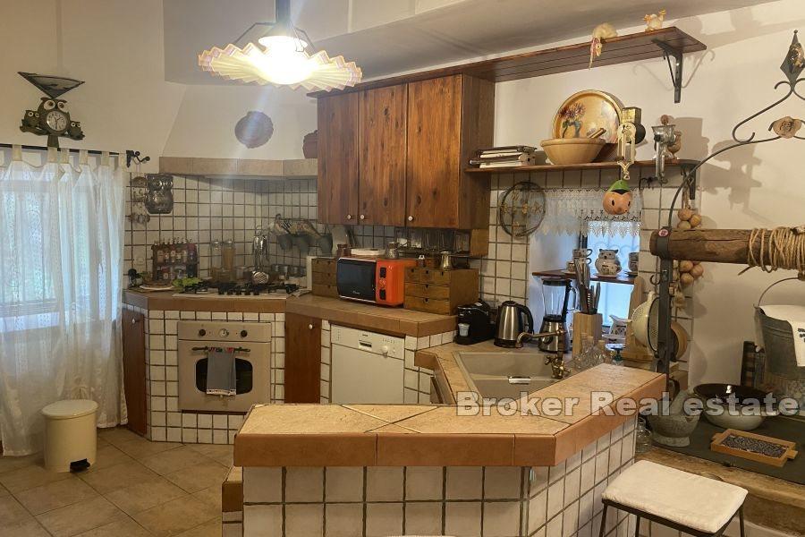 House in the center of a small town