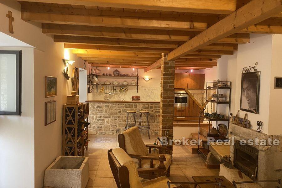 House in the center of a small town