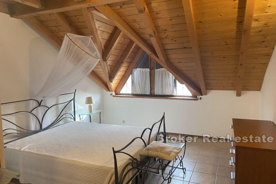 House in the center of a small town