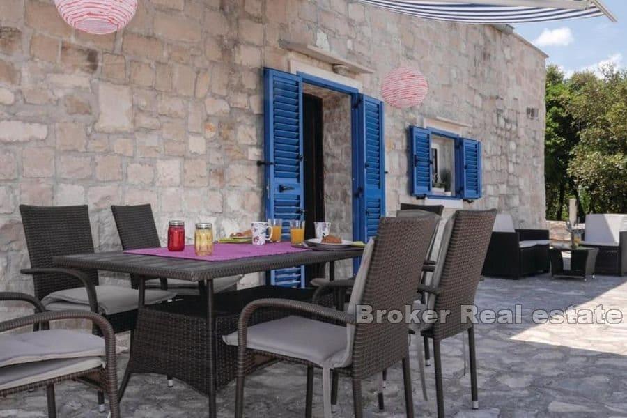 Stone house with pool