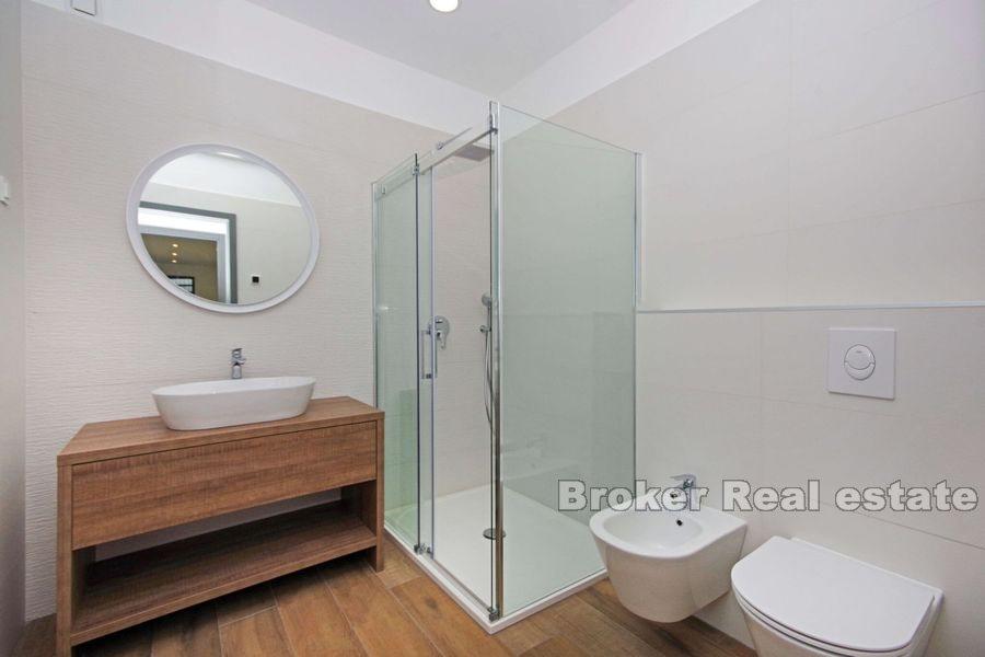 Modern villa with a pool and sea view