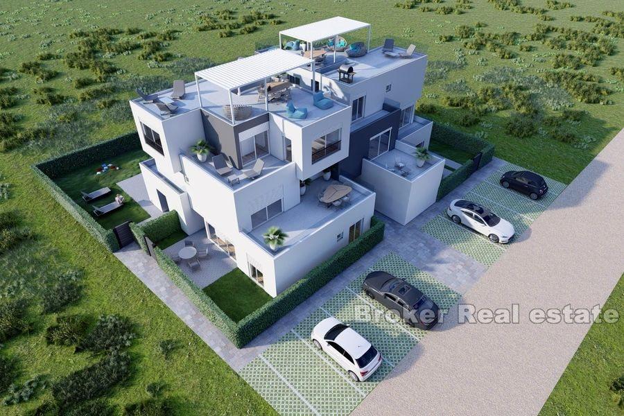 Nově postavené apartmány s výhledem na moře