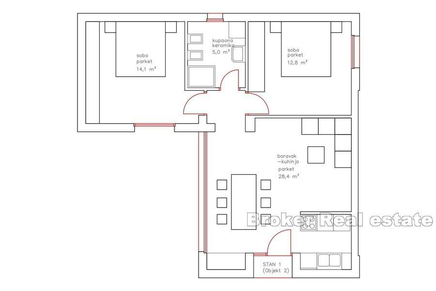 Nowo wybudowane apartamenty z widokiem na morze