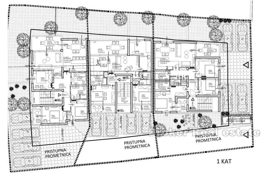 Apartmani u izgradnji sa pogledom na more
