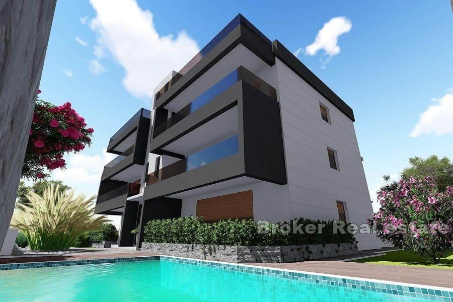 Привлекательные апартаменты, второй ряд от моря