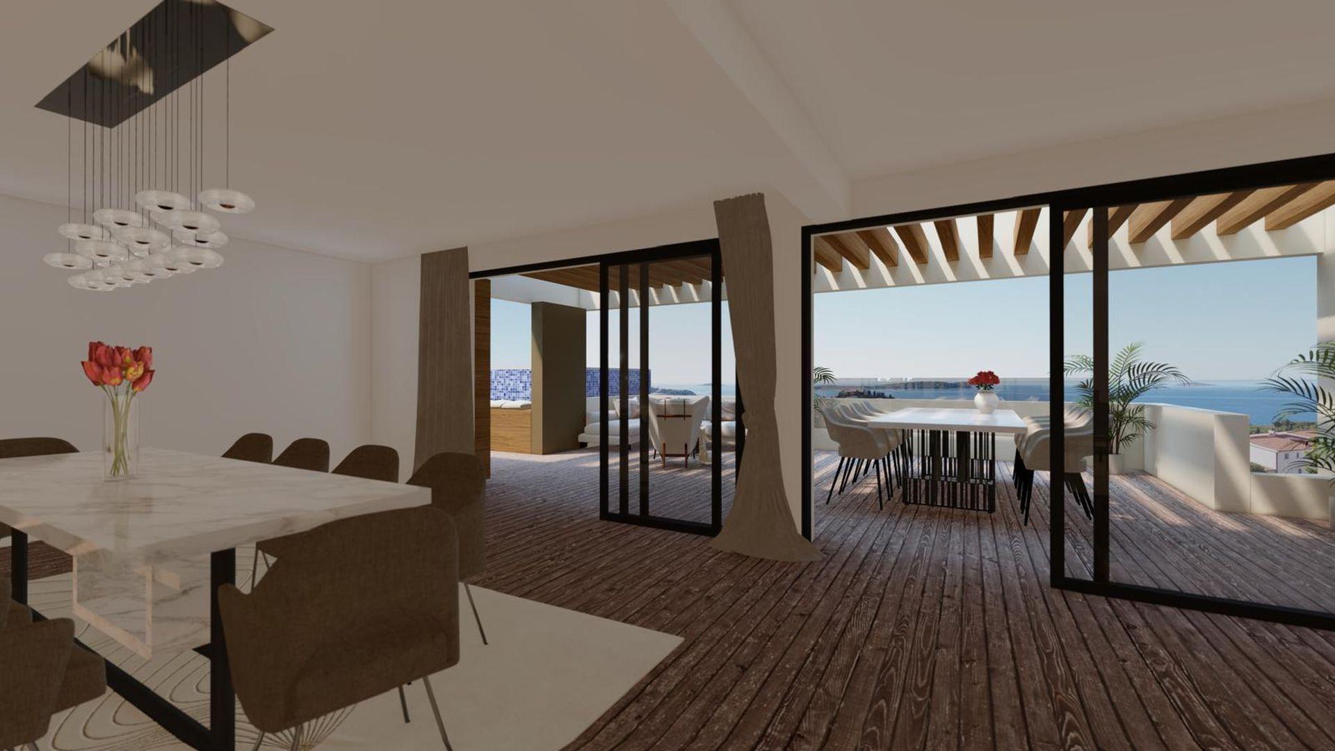 Penthouse de luxe avec vue mer