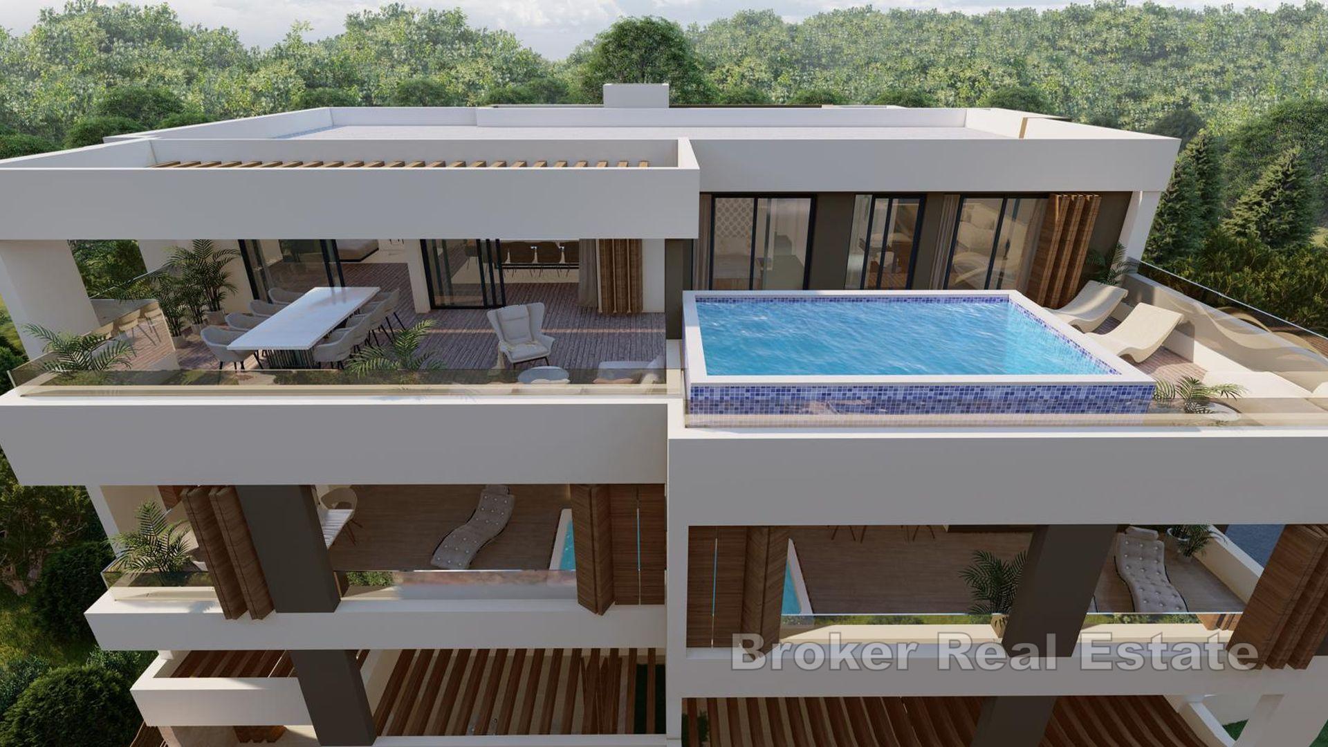 Penthouse de luxe avec vue mer