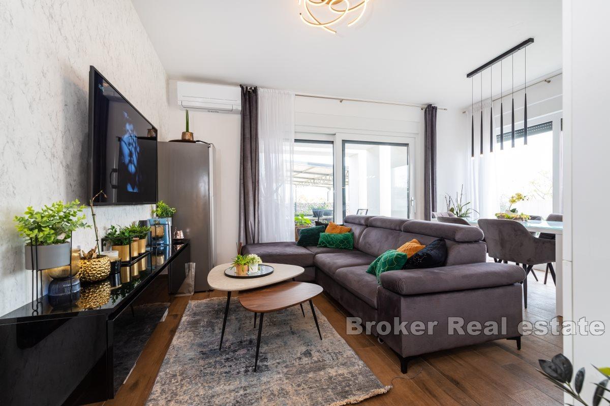 Dvoupokojový byt v novostavbě se zahradou