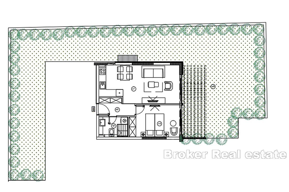 Nowo wybudowane apartamenty w pierwszym rzędzie do morza
