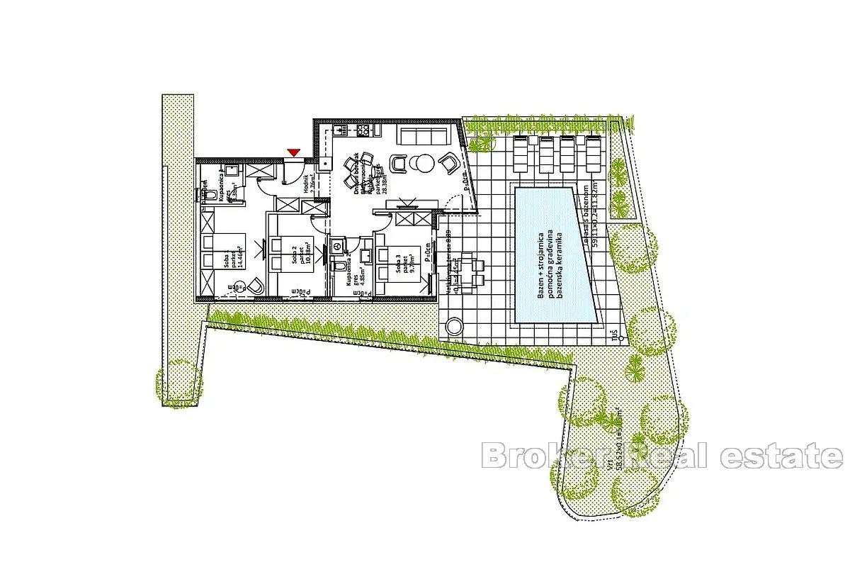 Newly built apartments with sea view