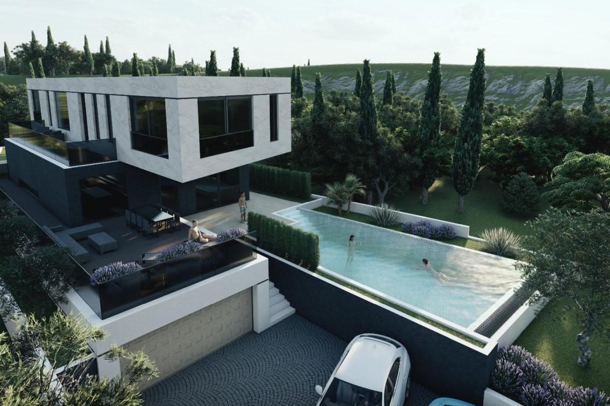 Luksuriøs nybygd villa i andre rad mot sjøen