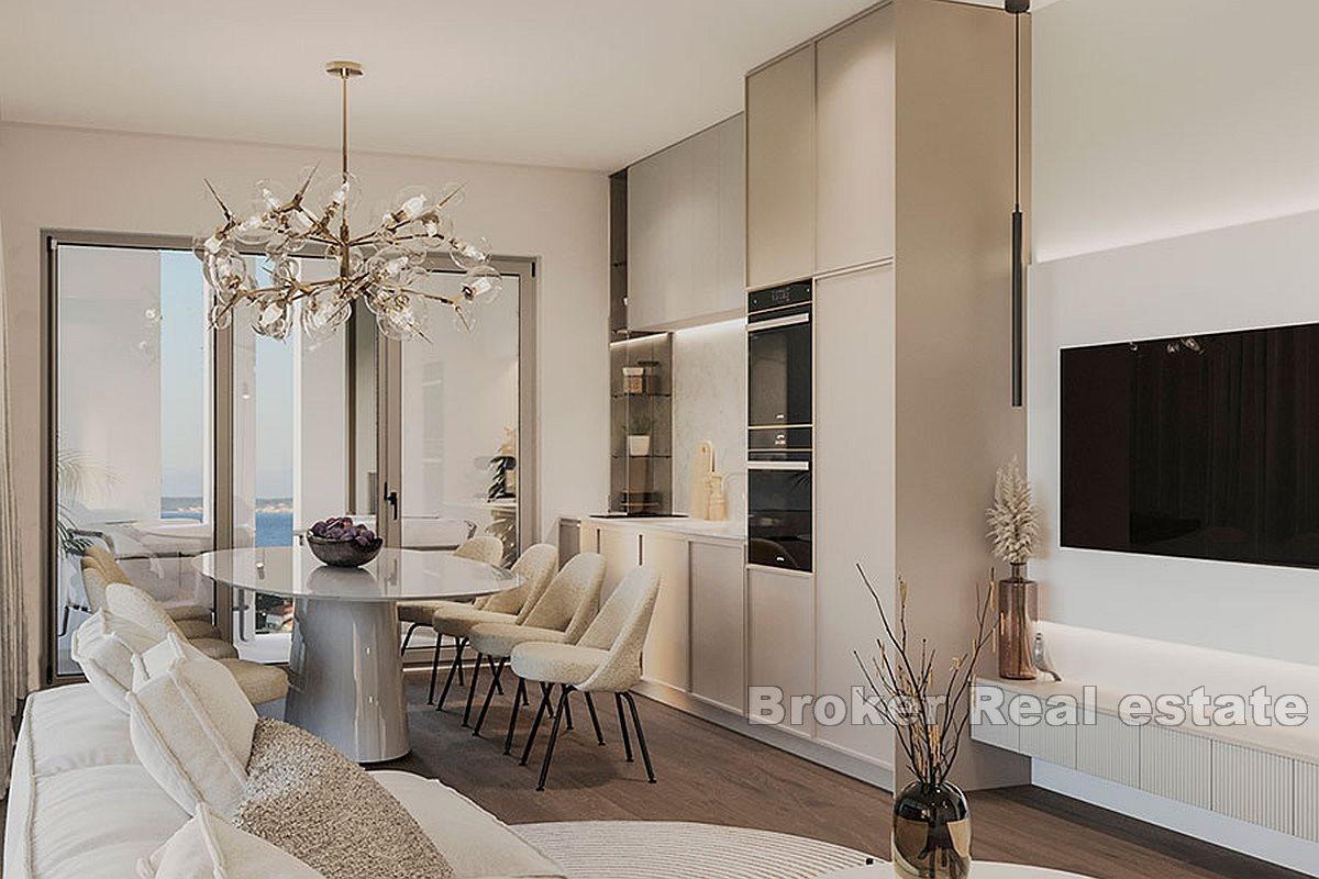 Apartmán s bazénem a výhledem na moře