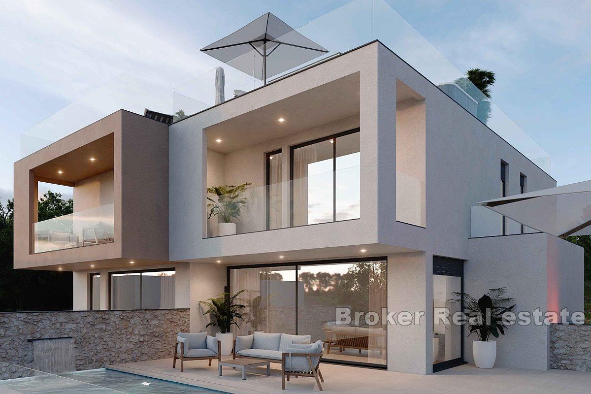 Newly built house with open sea view