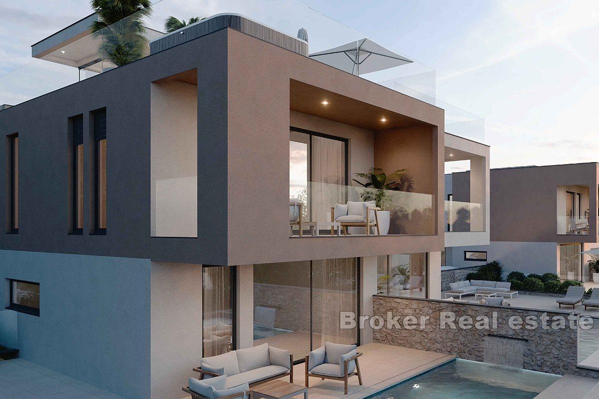 Newly built house with open sea view