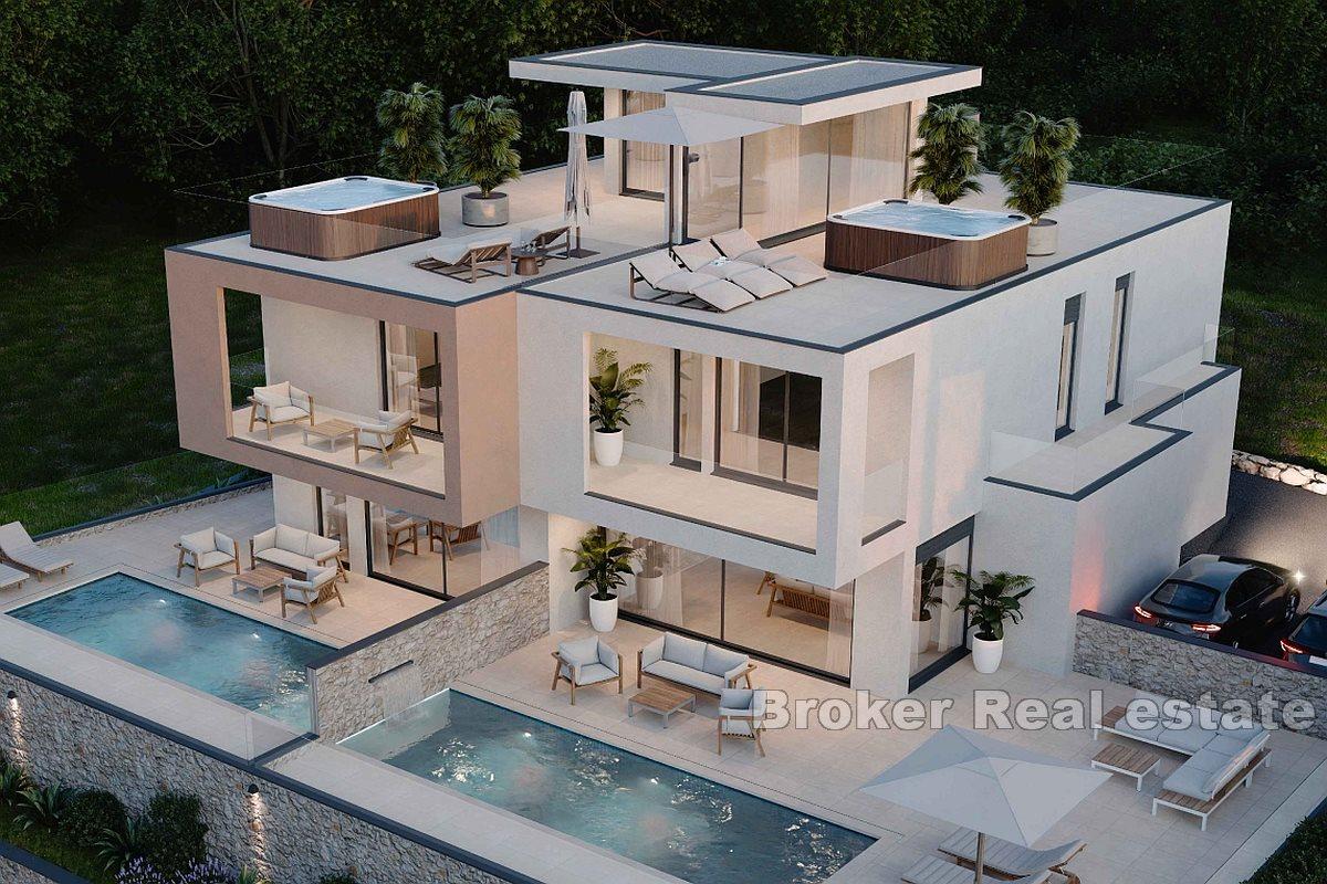 Casa di nuova costruzione con vista mare aperto