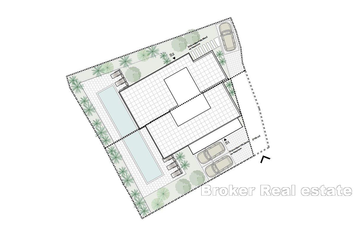 Casa di nuova costruzione con vista mare aperto