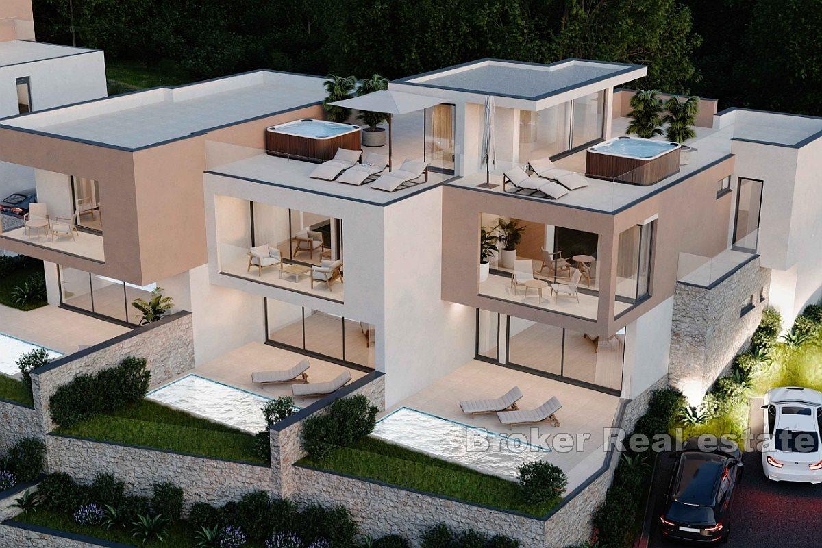 Maison mitoyenne de construction récente avec vue dégagée sur la mer